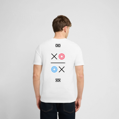 20.03.26 Taijn Torijn "Kisses & Hugs" - Stanley/Stella Unisex Bio-T-Shirt - Helle Farben - Weiß
