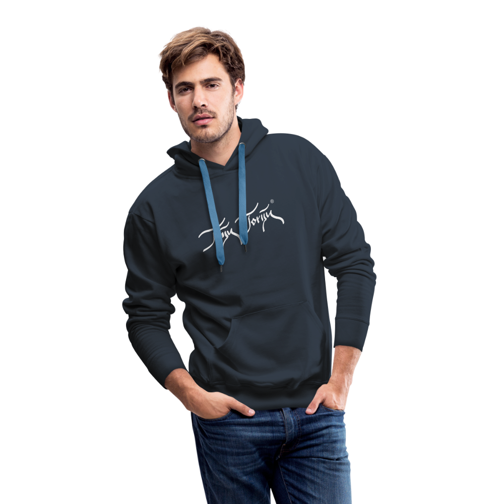 11.09.24 Taijn Torijn "Blacktip Reef Sharks - Bora Bora" - Männer Premium Hoodie - Dunkle Farben - Navy