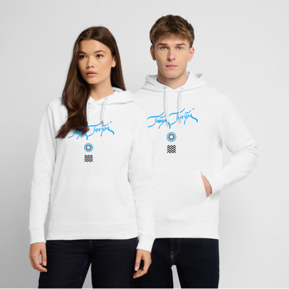 20.03.26 Taijn Toriijn "Surfing North Shore" - StanleyStella-Unisex Bio-Hoodie 2 - Weiß - Weiß
