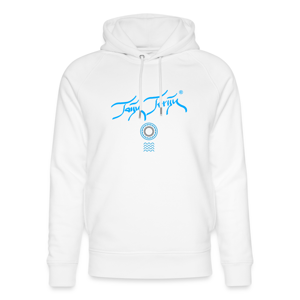 NEUNEUNEU 24.09.24 Taijn Toriijn "Surfing O´ahu" - Unisex Bio-Hoodie - Weiß - Weiß