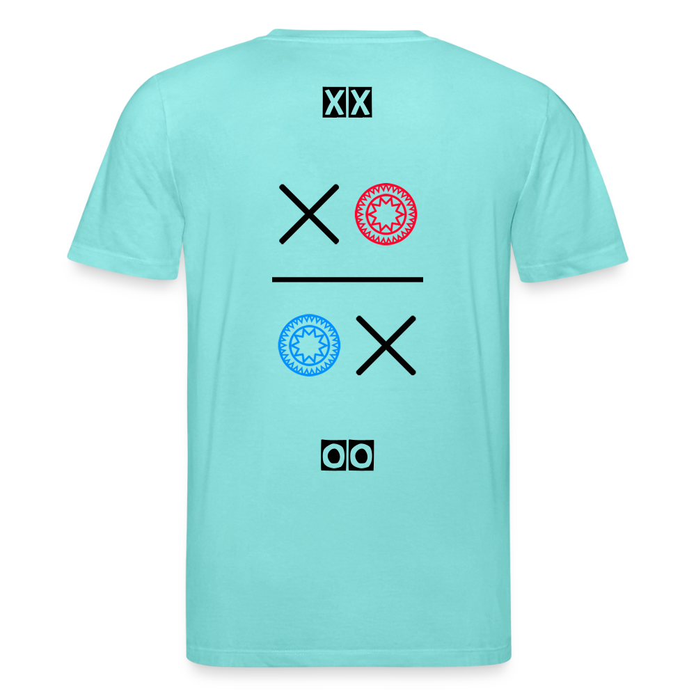 20.03.26 Taijn Torijn "Kisses & Hugs" - Stanley/Stella Unisex Bio-T-Shirt - Helle Farben - Poolblau