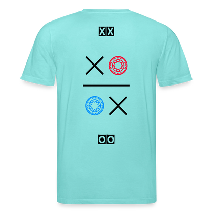 20.03.26 Taijn Torijn "Kisses & Hugs" - Stanley/Stella Unisex Bio-T-Shirt - Helle Farben - Poolblau