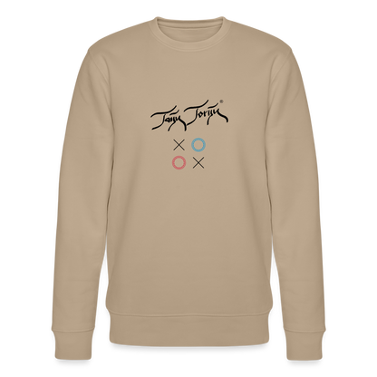 17.10.24 Taijn Toriijn "Circles & X" - Männer Bio-Sweatshirt - Helle Farben - Beige