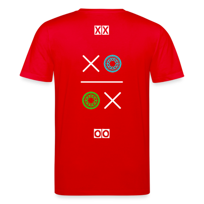 20.03.26 Taijn Torijn "Kisses & Hugs" - Stanley/Stella Unisex Bio Rundhals-T-Shirt - Dunkle Farben - Rot