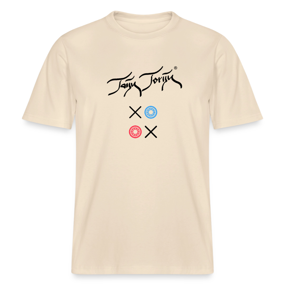 20.03.26 Taijn Torijn "Kisses & Hugs" - Stanley/Stella RELAXED FIT Unisex Bio Rundhals-T-Shirt - Helle Farben - Natur