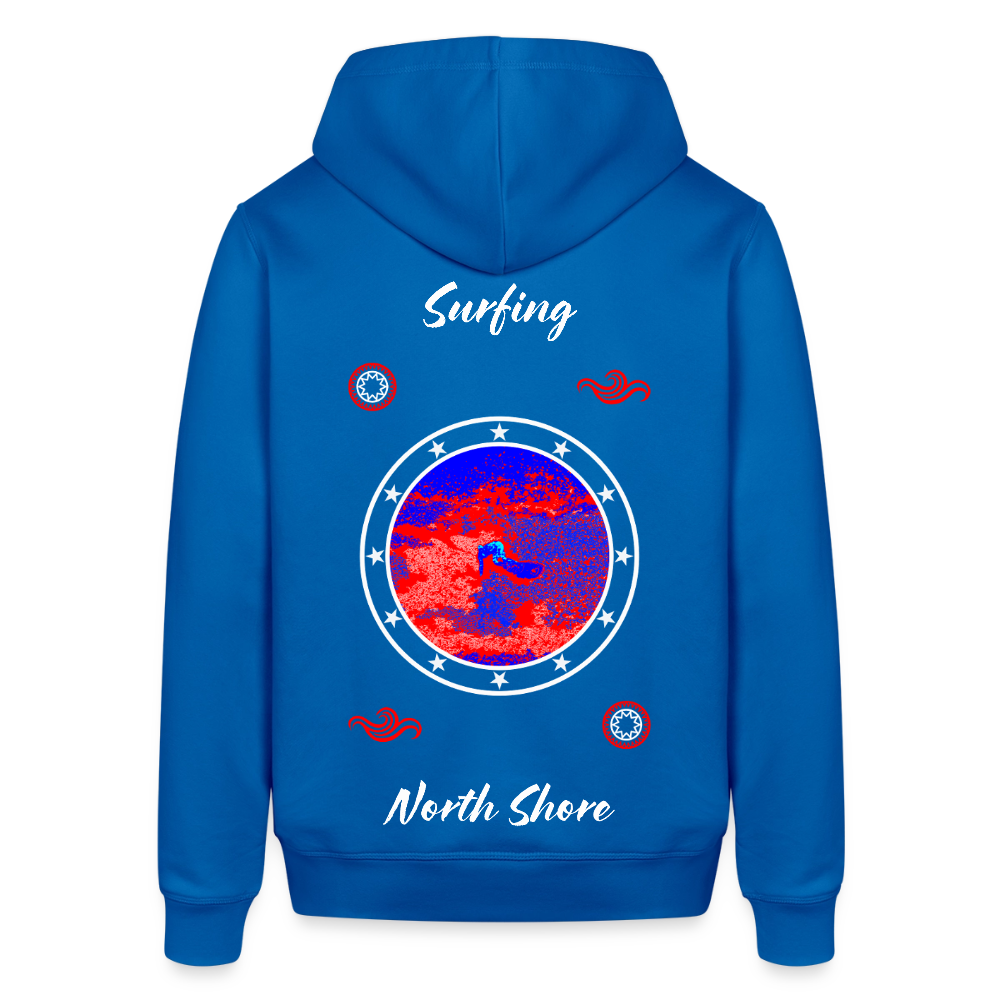 18.03.26 Taijn Toriijn "Surfing North Shore" - StanleyStella-Unisex Bio-Hoodie - Blau - Königsblau