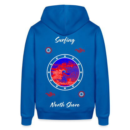 18.03.26 Taijn Toriijn "Surfing North Shore" - StanleyStella-Unisex Bio-Hoodie - Blau - Königsblau