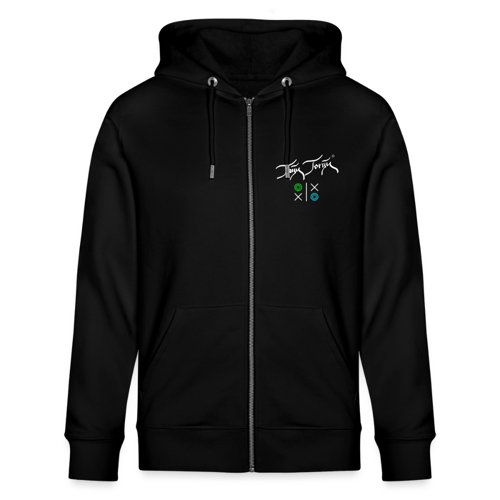 20.03.26 Taijn Torijn "Hugs N Kisses"- StanleyStella-Unisex Bio ZIP Hoodie - Dunkle Farben - Schwarz