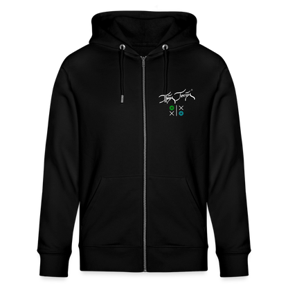 20.03.26 Taijn Torijn "Hugs N Kisses"- StanleyStella-Unisex Bio ZIP Hoodie - Dunkle Farben - Schwarz