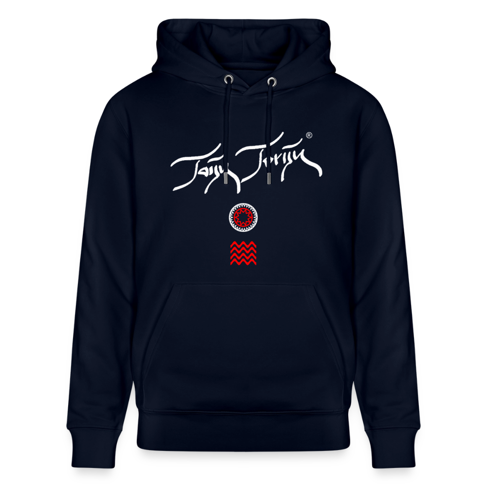 20.03.26 Taijn Toriijn "Surfing North Shore" - StanleyStella-Unisex Bio-Hoodie 2 - Dunkle Farben 2 - Navy