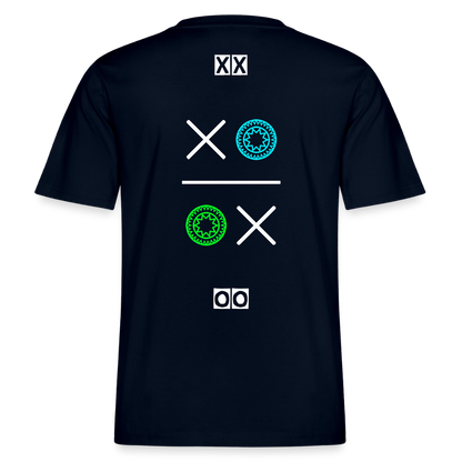 20.03.26 Taijn Torijn "Kisses & Hugs" - Stanley/Stella RELAXED FIT Unisex Bio Rundhals-T-Shirt - Dunkle Farben - Navy