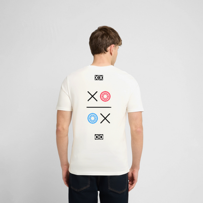 20.03.26 Taijn Torijn "Kisses & Hugs" - Stanley/Stella Unisex Bio-T-Shirt - Helle Farben - Naturweiß 