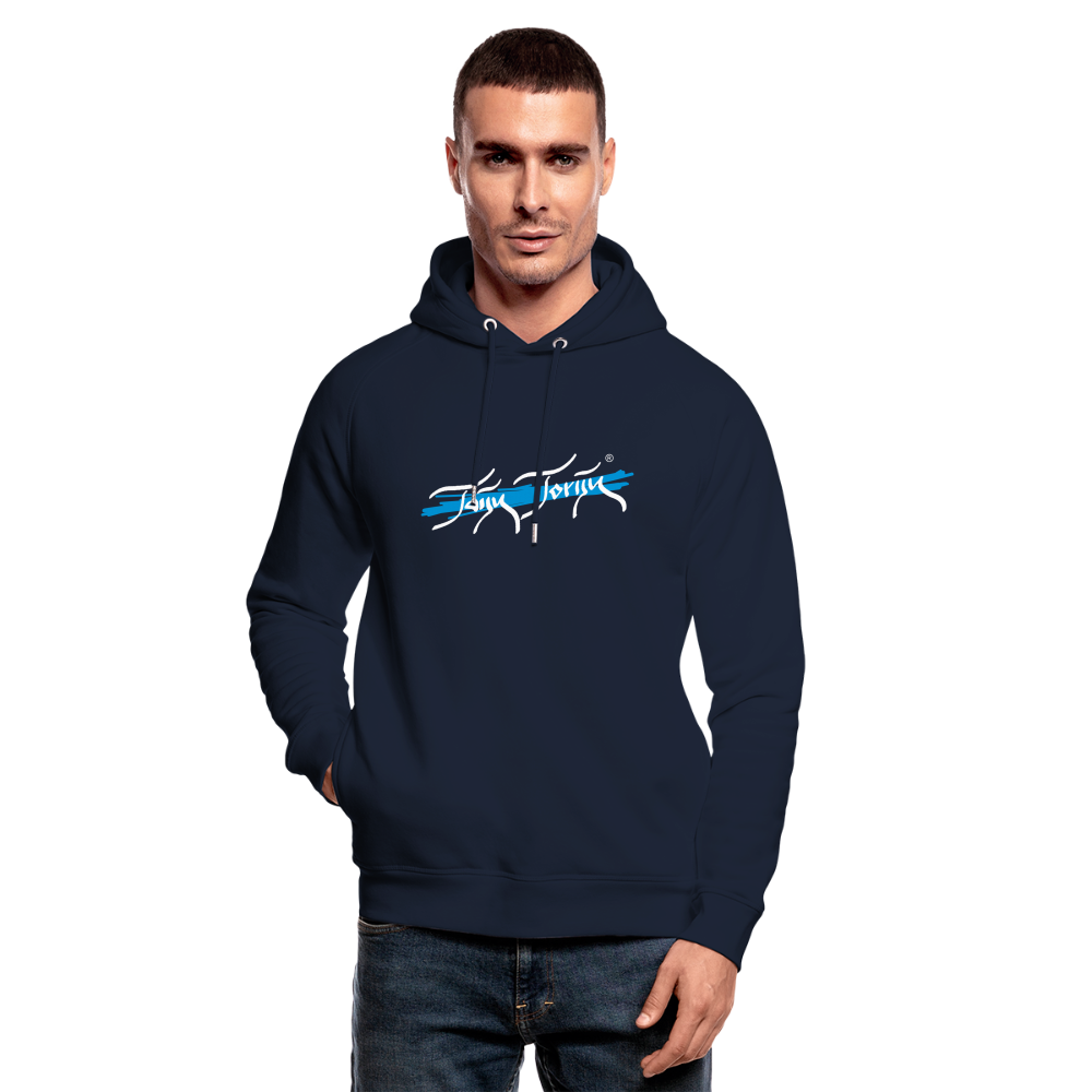 11.09.24 Taijn Toriijn "Mountain Giant Dolomites" - Bio-Hoodie - Dunkle Farben - Navy