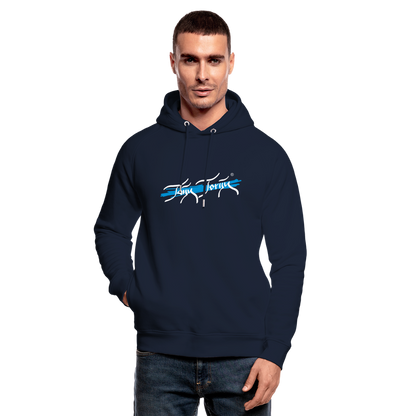 11.09.24 Taijn Toriijn "Mountain Giant Dolomites" - Bio-Hoodie - Dunkle Farben - Navy