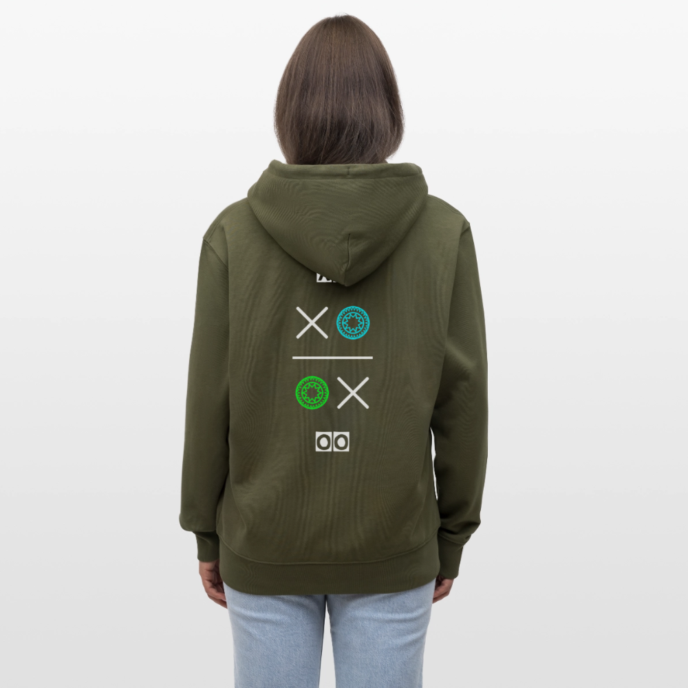 20.03.26 Taijn Torijn "Hugs N Kisses"- StanleyStella-Unisex Bio ZIP Hoodie - Dunkle Farben - Khaki