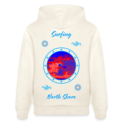 20.03.26 Taijn Toriijn "Surfing North Shore" - StanleyStella-Unisex Bio-Hoodie 2 - Weiß - Naturweiß 