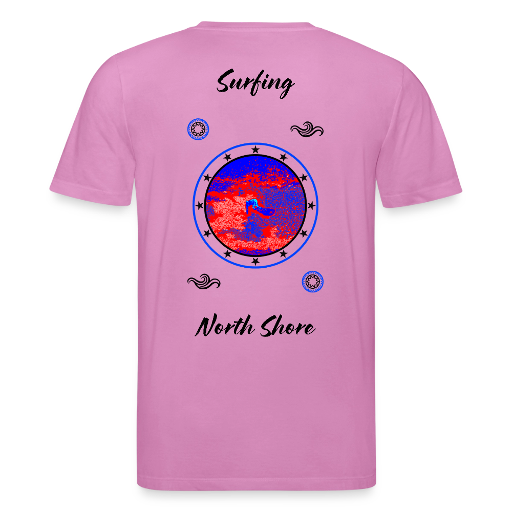 20.03.26 Taijn Toriijn "Surfing North Shore" - StanleyStella-Unisex Bio-T-Shirt - Helle Farben - Pink