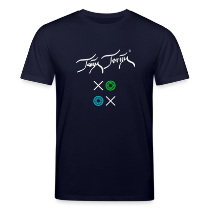 20.03.26 Taijn Torijn "Kisses & Hugs" - Stanley/Stella Unisex Bio Rundhals-T-Shirt - Dunkle Farben - Navy