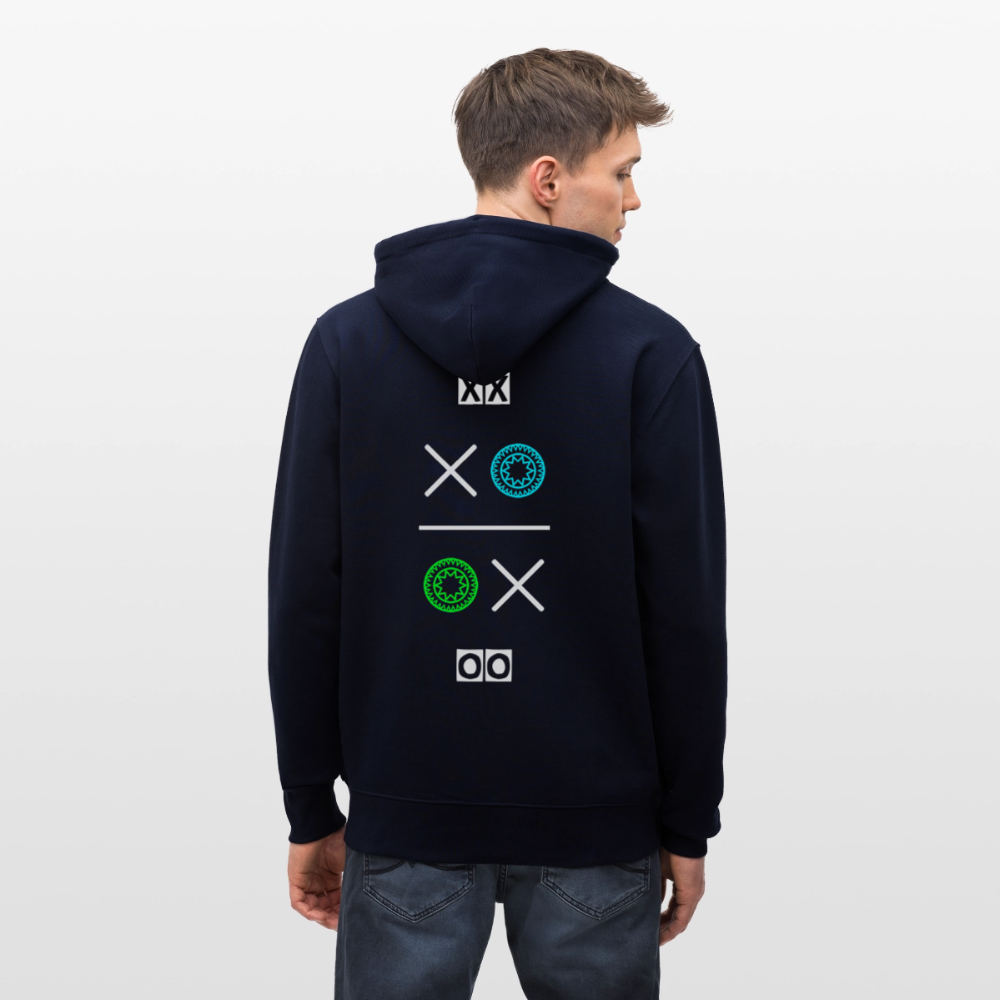 20.03.26 Taijn Torijn "Hugs N Kisses"- StanleyStella-Unisex Bio ZIP Hoodie - Dunkle Farben - Navy