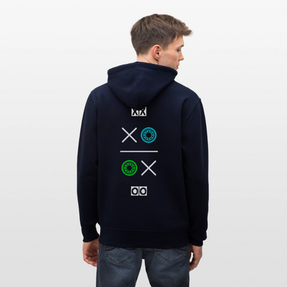 20.03.26 Taijn Torijn "Hugs N Kisses"- StanleyStella-Unisex Bio ZIP Hoodie - Dunkle Farben - Navy