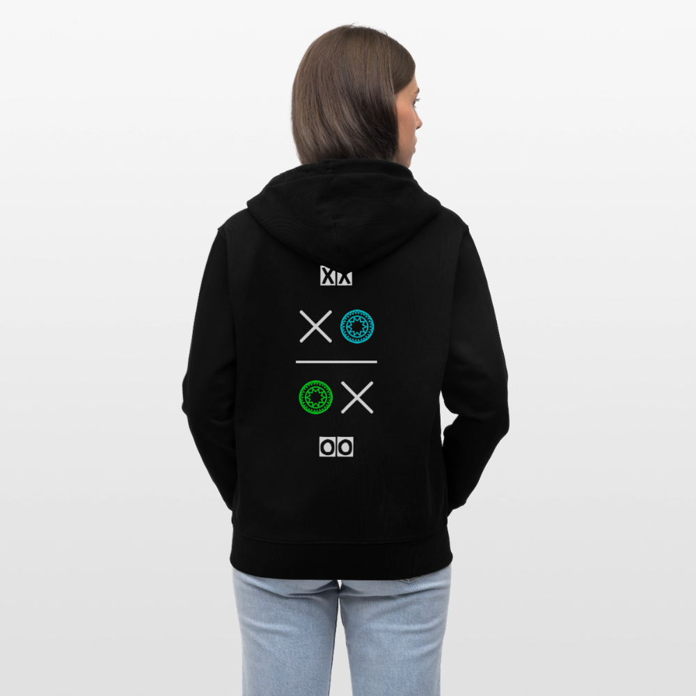 20.03.26 Taijn Torijn "Hugs N Kisses"- StanleyStella-Unisex Bio ZIP Hoodie - Dunkle Farben - Schwarz
