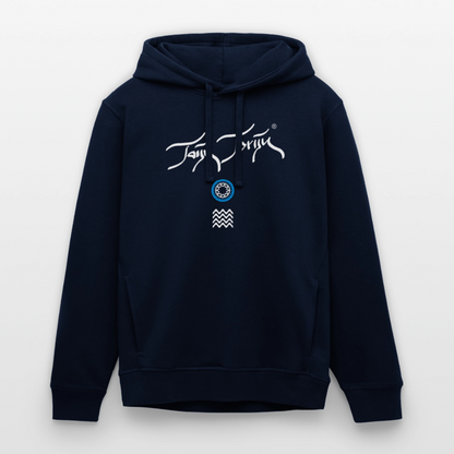 04.03.26 Taijn Toriijn "Surfing North Shore" - Unisex Bio-Hoodie - dunkle Farben - Navy