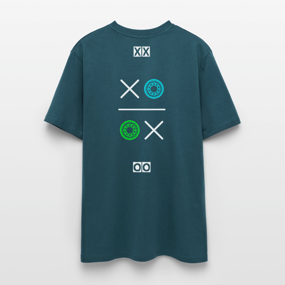 20.03.26 Taijn Torijn "Kisses & Hugs" - Stanley/Stella Unisex Bio Rundhals-T-Shirt - Dunkle Farben - Dunkles Petrol