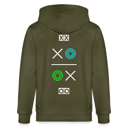 20.03.26 Taijn Torijn "Hugs N Kisses"- StanleyStella-Unisex Bio ZIP Hoodie - Dunkle Farben - Khaki