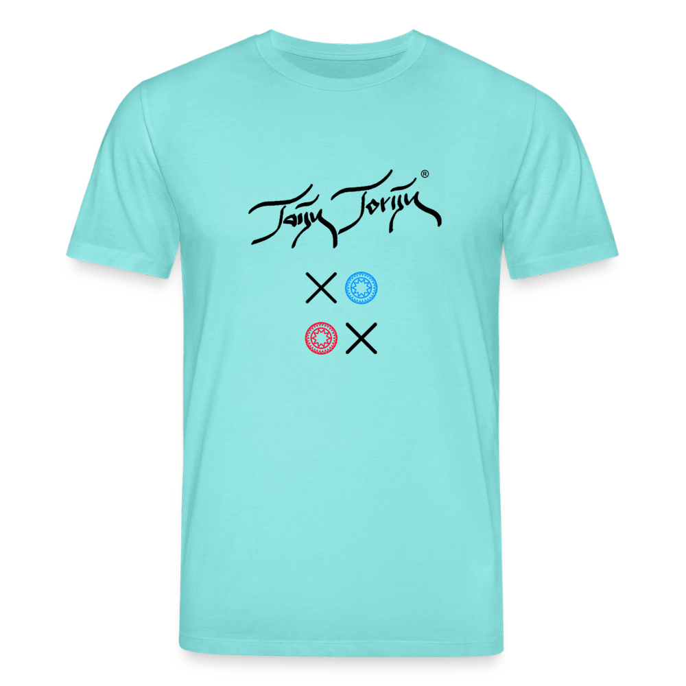 20.03.26 Taijn Torijn "Kisses & Hugs" - Stanley/Stella Unisex Bio-T-Shirt - Helle Farben - Poolblau