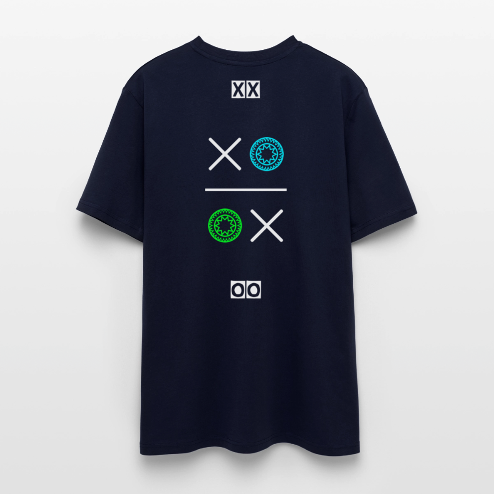 20.03.26 Taijn Torijn "Kisses & Hugs" - Stanley/Stella Unisex Bio Rundhals-T-Shirt - Dunkle Farben - Navy