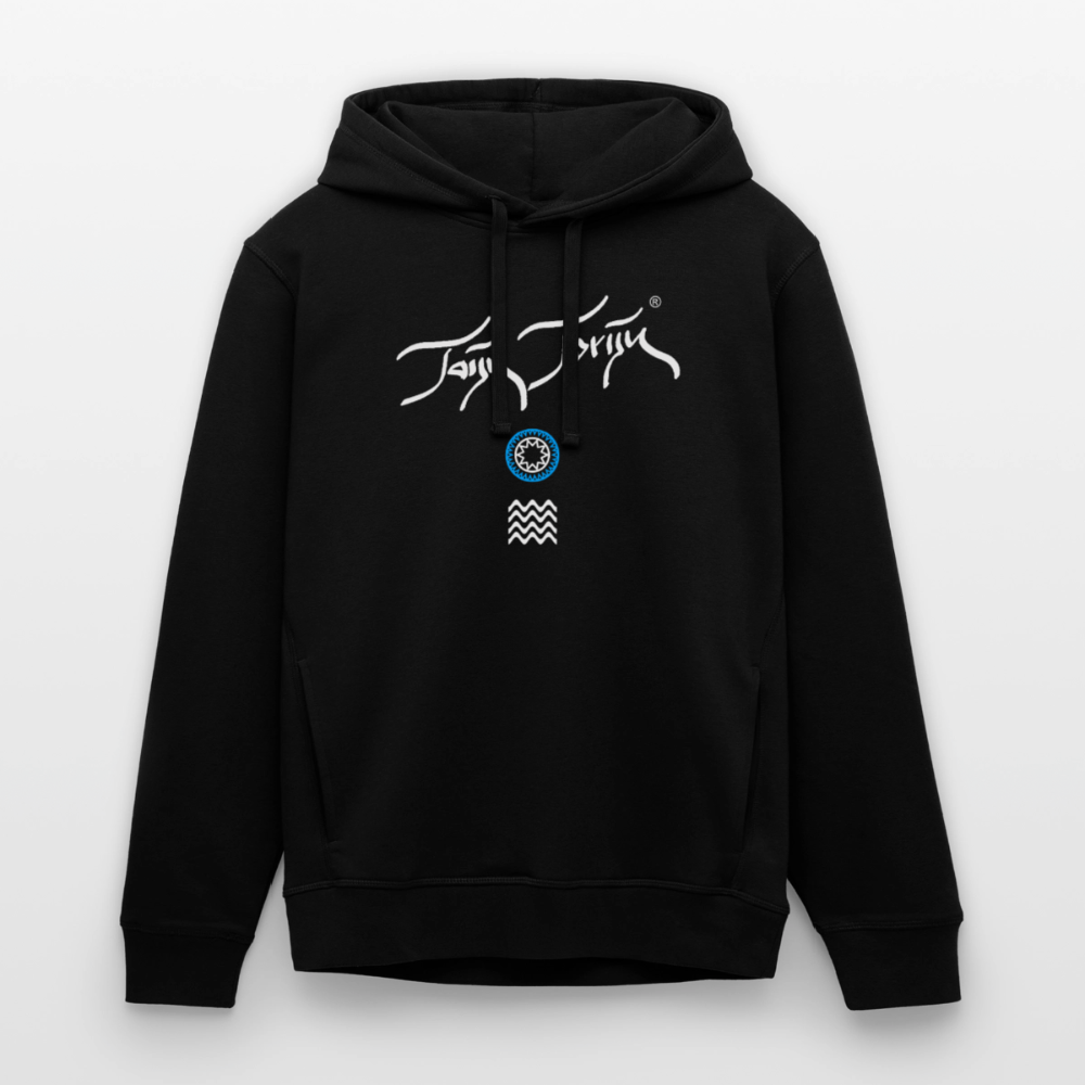 04.03.26 Taijn Toriijn "Surfing North Shore" - Unisex Bio-Hoodie - dunkle Farben - Schwarz