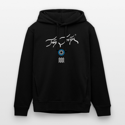 04.03.26 Taijn Toriijn "Surfing North Shore" - Unisex Bio-Hoodie - dunkle Farben - Schwarz