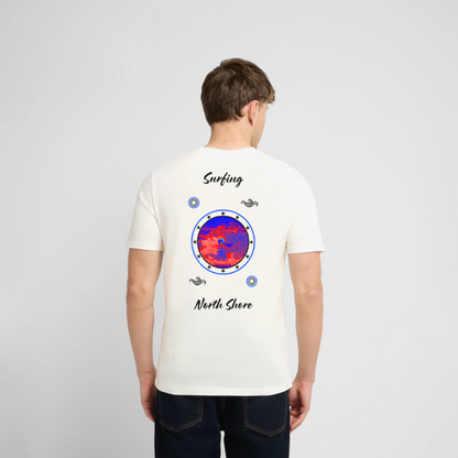20.03.26 Taijn Toriijn "Surfing North Shore" - StanleyStella-Unisex Bio-T-Shirt - Helle Farben - Naturweiß 