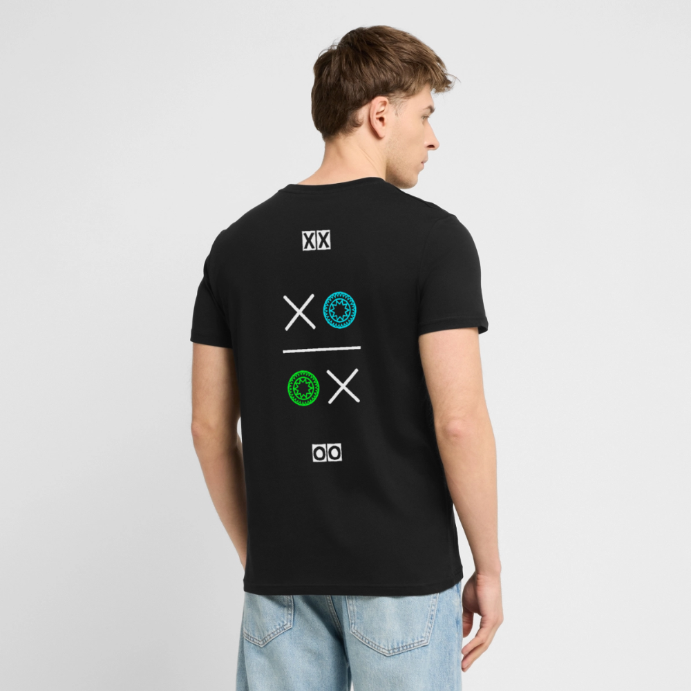 20.03.26 Taijn Torijn "Kisses & Hugs" - Stanley/Stella Unisex Bio Rundhals-T-Shirt - Dunkle Farben - Schwarz