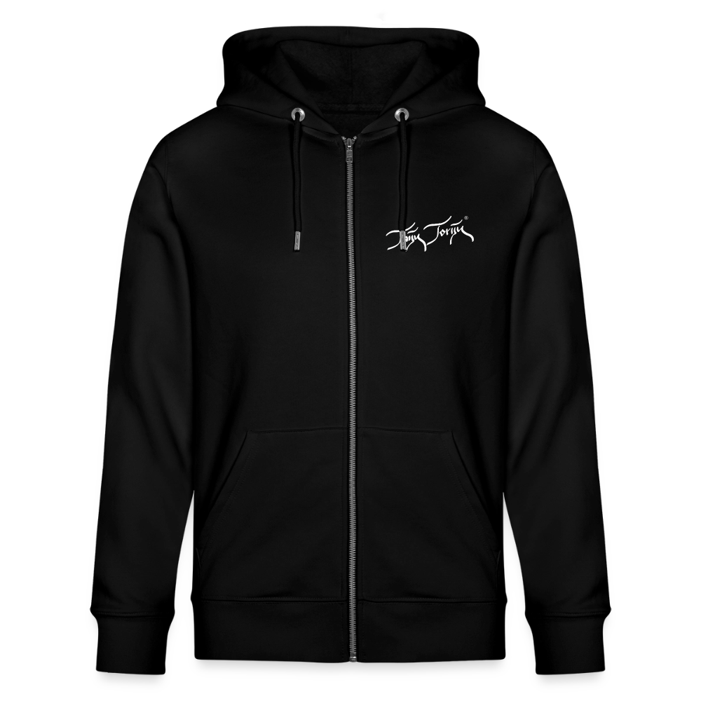 04.03.26 Taijn Toriijn "Surfing North Shore" - StellaStanley-Unisex Bio-ZIP-Hoodie - dunkle Farben - Schwarz