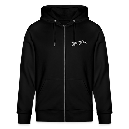 04.03.26 Taijn Toriijn "Surfing North Shore" - StellaStanley-Unisex Bio-ZIP-Hoodie - dunkle Farben - Schwarz