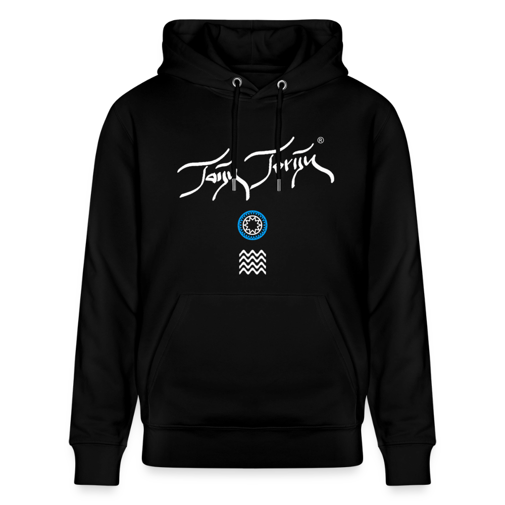 20.03.26 Taijn Toriijn "Surfing North Shore" - StanleyStella-Unisex Bio-Hoodie 2 - Schwarz & Navy - Schwarz