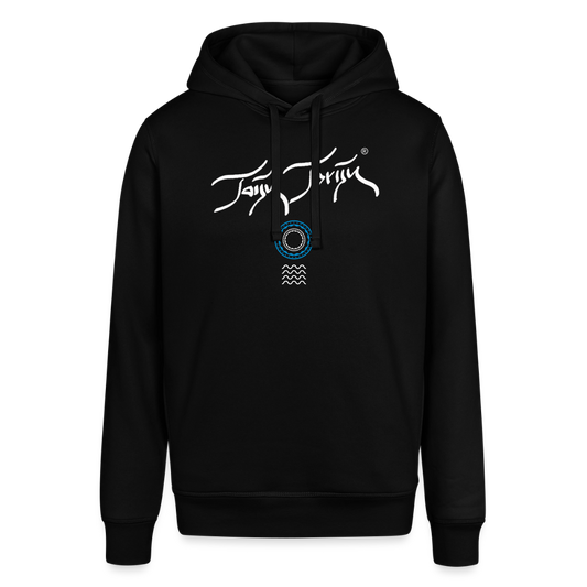19.02.26 Taijn Toriijn "Surfing O´ahu" - Unisex Bio-Hoodie - Dunkle Farben - Schwarz