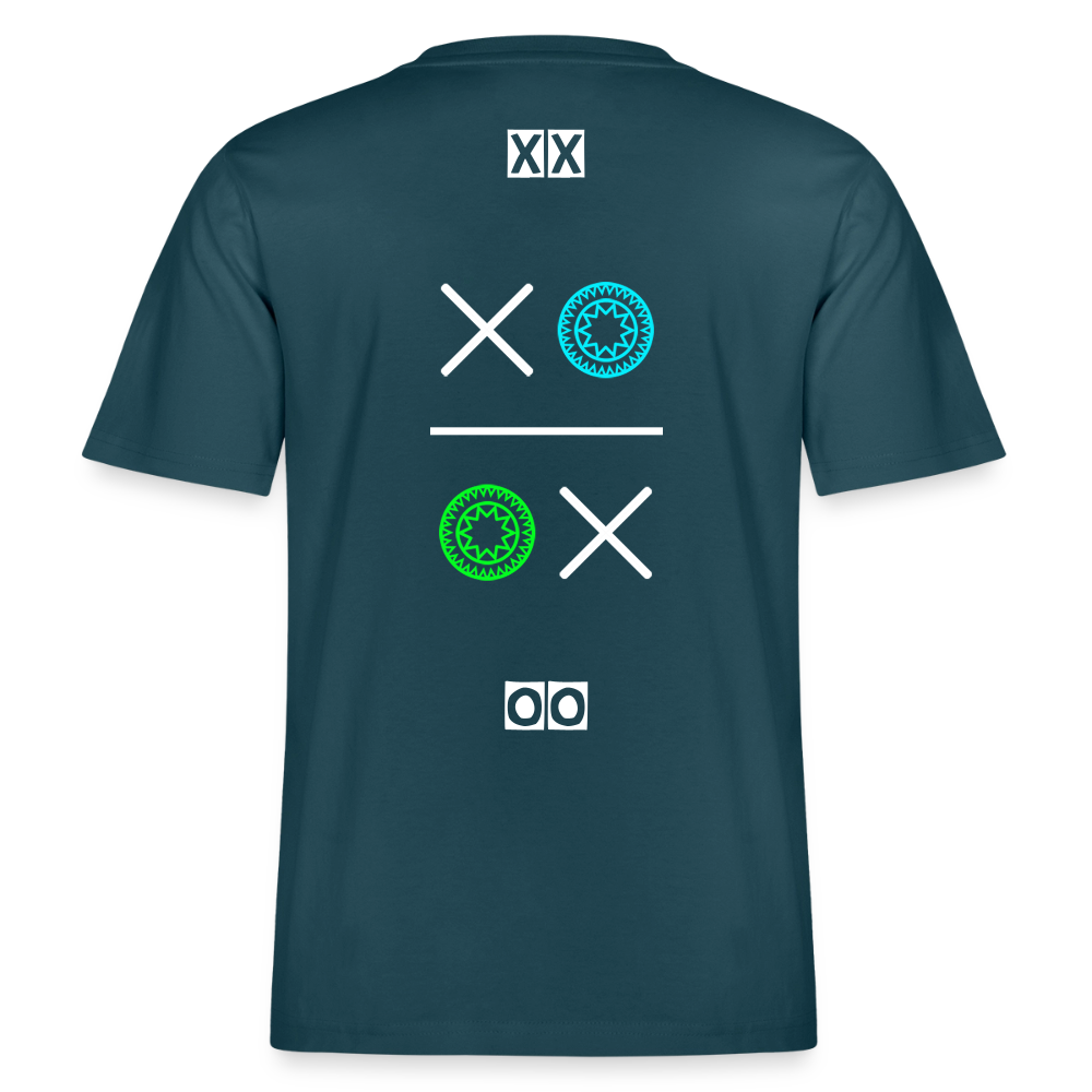 20.03.26 Taijn Torijn "Kisses & Hugs" - Stanley/Stella RELAXED FIT Unisex Bio Rundhals-T-Shirt - Dunkle Farben - Dunkles Petrol