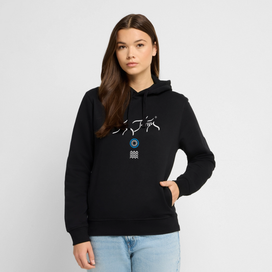 04.03.26 Taijn Toriijn "Surfing North Shore" - Unisex Bio-Hoodie - dunkle Farben - Schwarz
