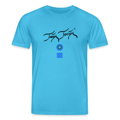 20.03.26 Taijn Toriijn "Surfing North Shore" - StanleyStella-Unisex Bio-T-Shirt - Helle Farben - Aquablau