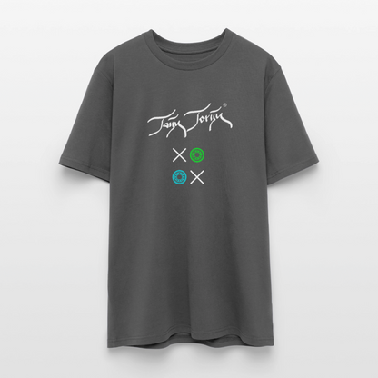 20.03.26 Taijn Torijn "Kisses & Hugs" - Stanley/Stella Unisex Bio Rundhals-T-Shirt - Dunkle Farben - Anthrazit