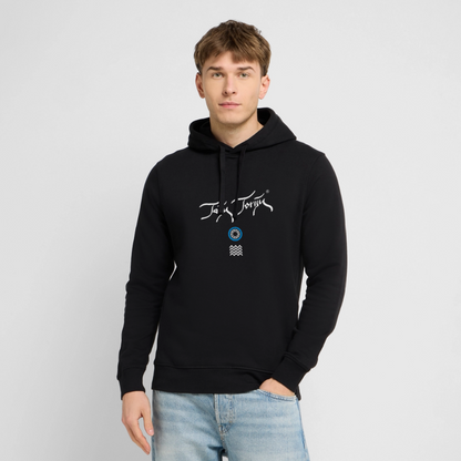 04.03.26 Taijn Toriijn "Surfing North Shore" - Unisex Bio-Hoodie - dunkle Farben - Schwarz