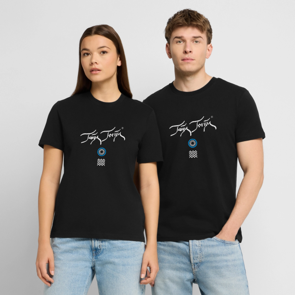 20.03.26 Taijn Toriijn "Surfing North Shore" - StanleyStella-Unisex Bio-T-Shirt - Dunkle Farben - Schwarz