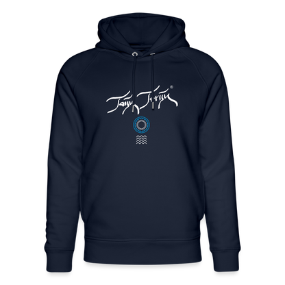 NEUNEU 24.09.24 Taijn Toriijn "Surfing O´ahu" - Unisex Bio-Hoodie - Dunkle Farben - Navy