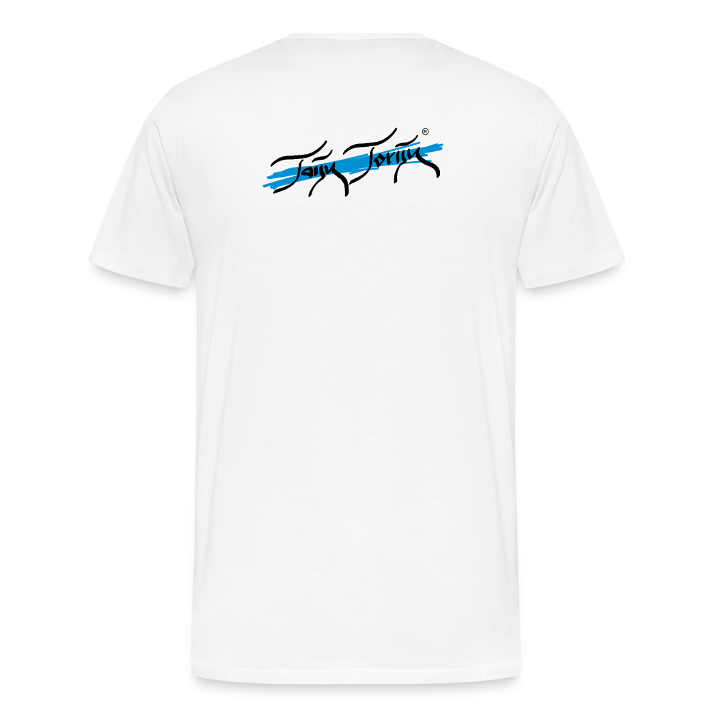 20.09.24 Taijn Torijn - "Mantis - protect nature" - Männer BIO T-Shirt - Weiß & Grau - Weiß