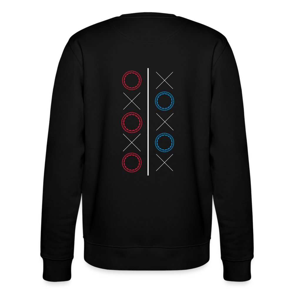 05.10.24 Taijn Toriijn "Circles & X" - Männer Bio-Sweatshirt - Schwarz - Schwarz