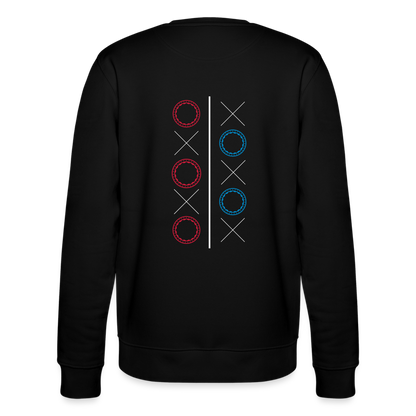 05.10.24 Taijn Toriijn "Circles & X" - Männer Bio-Sweatshirt - Schwarz - Schwarz