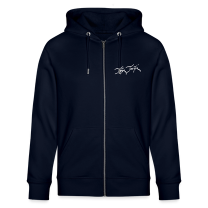 04.03.26 Taijn Toriijn "Surfing North Shore" - StellaStanley-Unisex Bio-ZIP-Hoodie - dunkle Farben - Navy