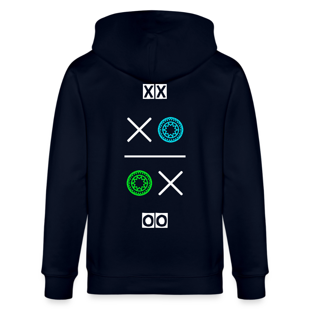 20.03.26 Taijn Torijn "Hugs N Kisses"- StanleyStella-Unisex Bio ZIP Hoodie - Dunkle Farben - Navy